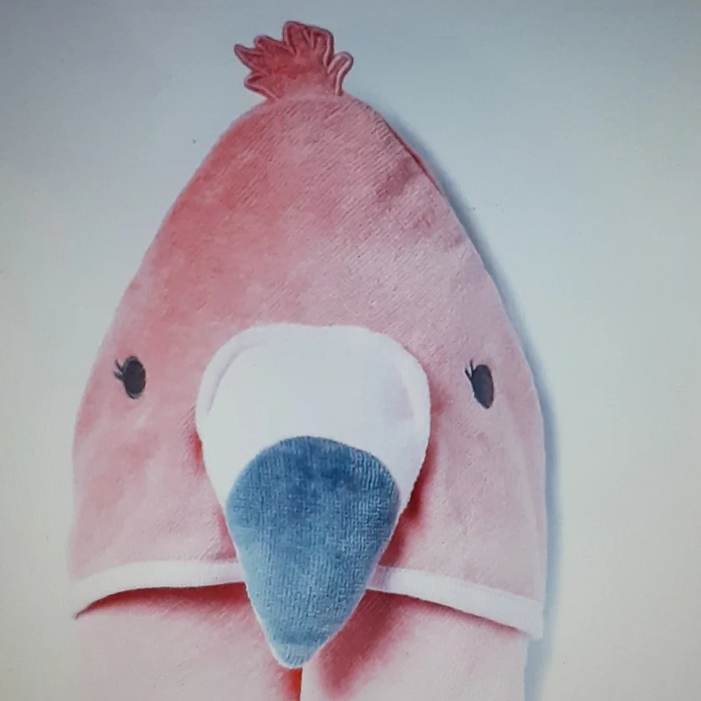 Cloud Island Flamingo Pink Infant Hooded Towel 30